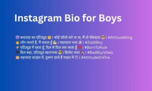 Instagram Bio for Boys