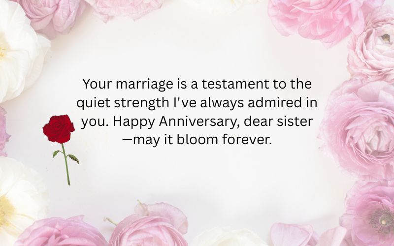 marriage anniversary wishes for sister